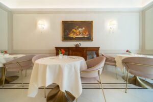 Sala colazioni della Residenza Luca Pacioli