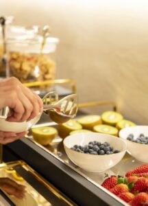Colazione alla Residenza Luca Pacioli con prodotti freschi del territorio
